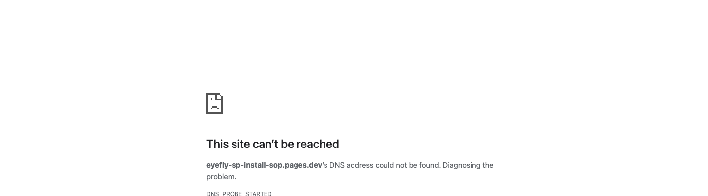 Install SOP dead link